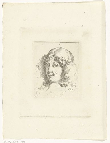 Zelfportret van Dirck de Bray by Johannes Arnoldus Boland