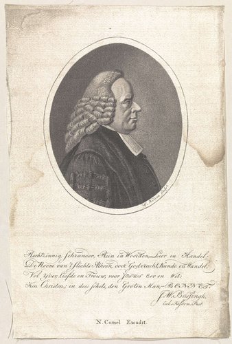 Portret van Gisbertus Bonnet