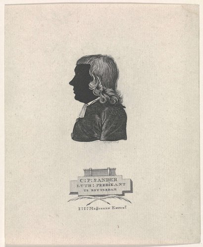 Silhouetportret van Carl Philip Sander
