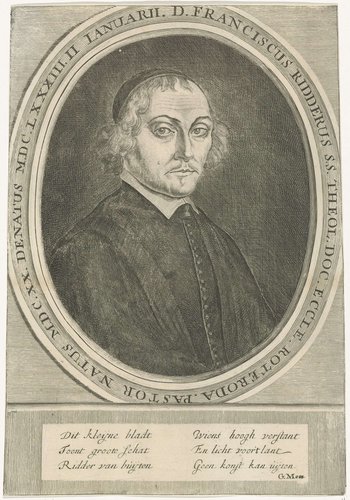 Portret van Franciscus Ridderus