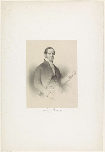 Portret van L. Vroom by Wilhelmus Cornelis Chimaer van Oudendorp