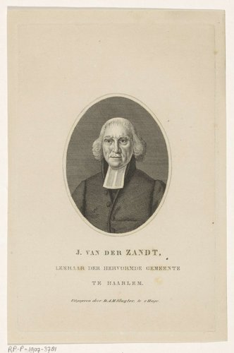 Portret van Jan van der Zandt by Walraad Nieuwhoff