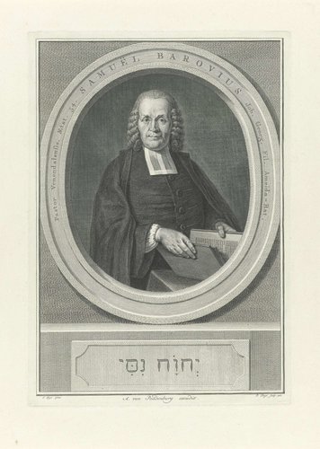 Portret van Samuel Barovius by Pieter Tanjé