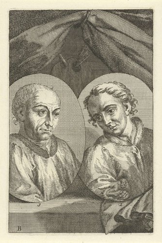 Dubbelportret van Jan en Hubert van Eyck by Jan l'Admiral