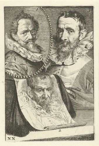 Portretten van Hans von Aachen, Pieter Brueghel II en Jan Brueghel I