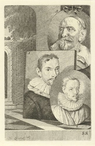 Portretten van Cornelis Jacobsz. Delff, Gheraert Verspronck en Jan Snellinck