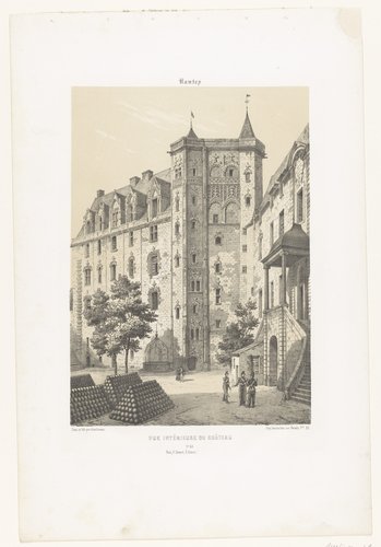 Nantes. Vue intérieure du château