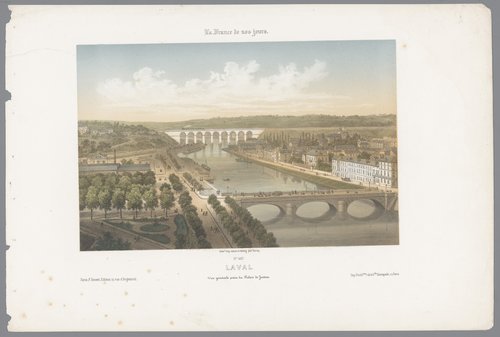 Laval. Vue générale prise du Palais de Justice