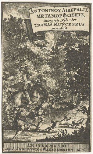 Titelpagina voor: Transformationum congeries, Amsterdam 1676