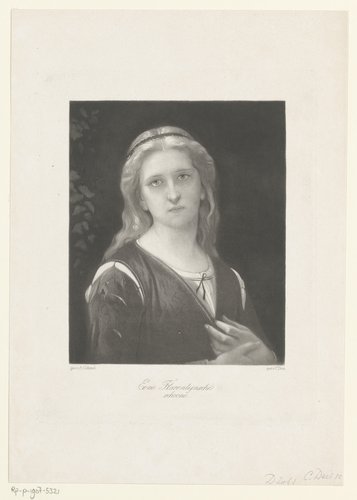 Jonge Florentijnse vrouw by Carl August Deis