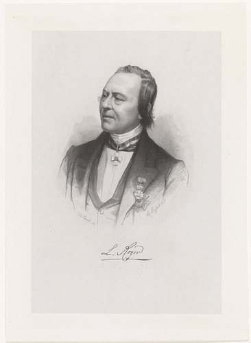 Portret van de kunstenaar Louis Royer