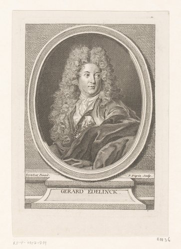 Portret van Gérard Edelinck by Pierre Dupin