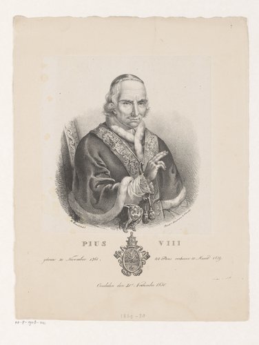 Portret van paus Pius VIII