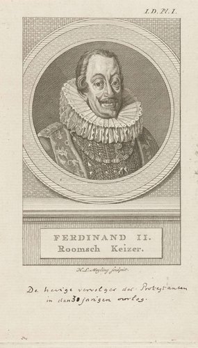 Portret van Duits keizer Ferdinand II