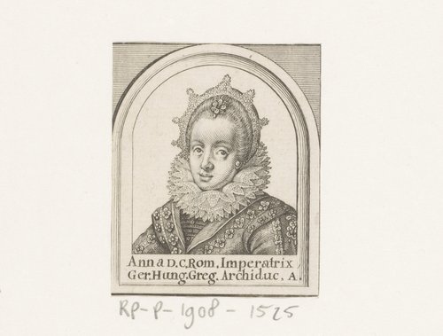 Portret van Anna van Tirol by Matthäus Merian (I)