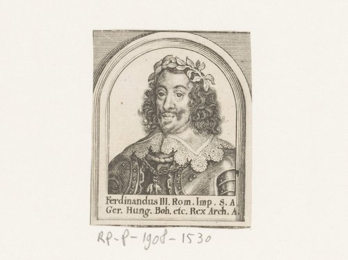 Ferdinandus III. Rom. Imp. S.A. Ger. Hung. Boh. etc. Rex. Arch. A. by Matthäus Merian (I)