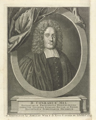 Portret van Conradus Mel
