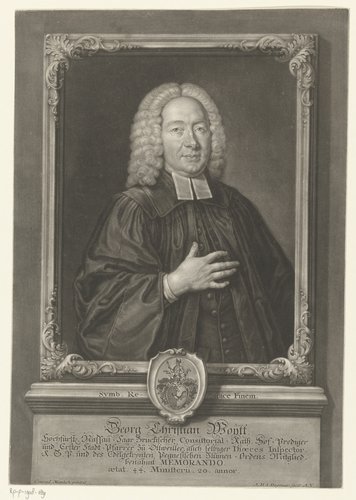 Portret van Georg Christian Woytt op 44-jarige leeftijd