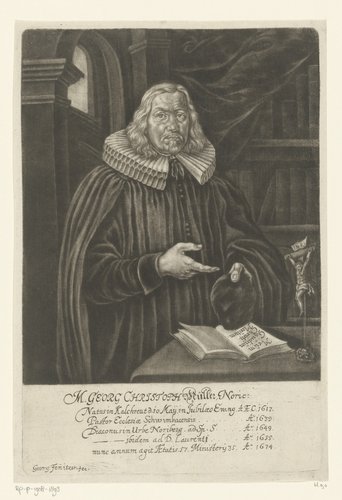 Portret van Georg Christoph Müller