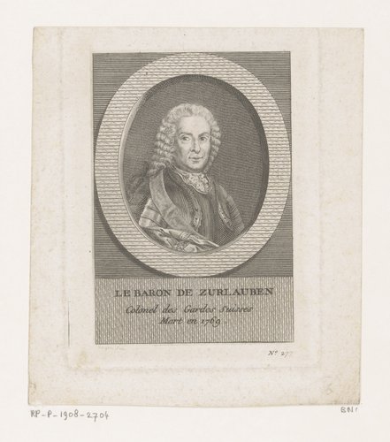 Portret van Baron de Zurlauben