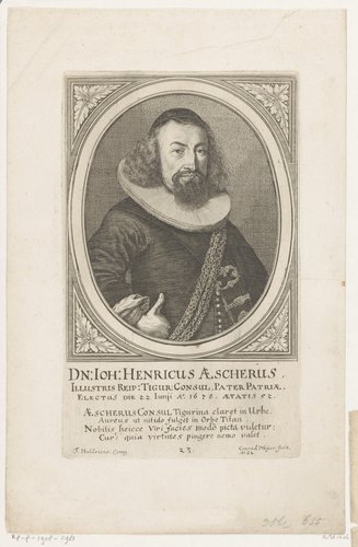 Portret van Heinrich Escher (I) op 52-jarige leeftijd