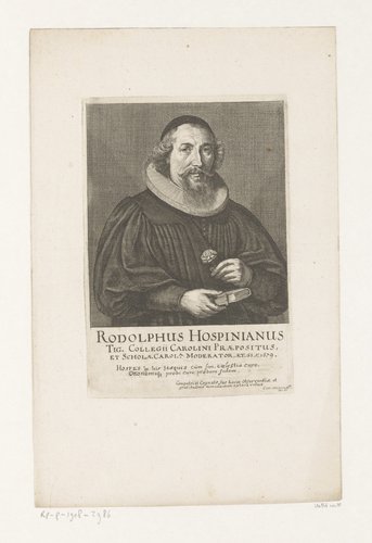 Portret van Rodolphus Hospinianus