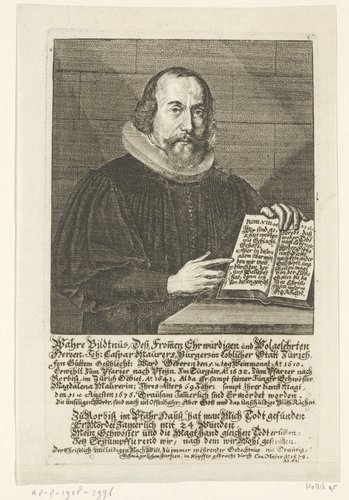 Portret van Johann Caspar Maurer