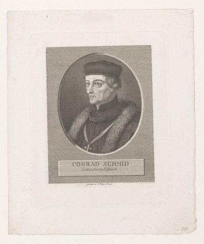 Portret van Conrad Schmid