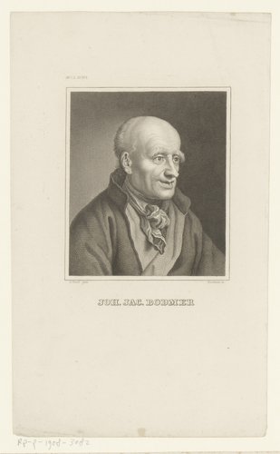Portret van Johann Jacob Bodmer