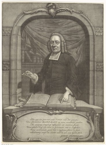 Portret van Henricus Hageman, predikend