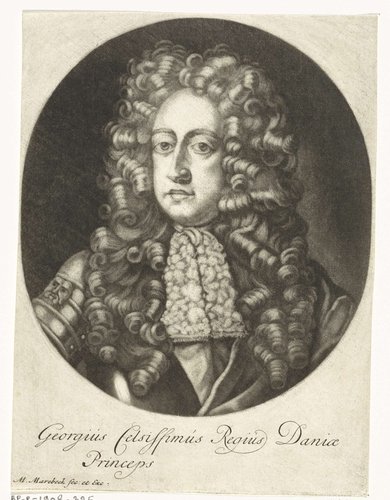 Portret van George I, prins van Denemarken