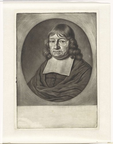 Portret van de predikant Johannes Visscher