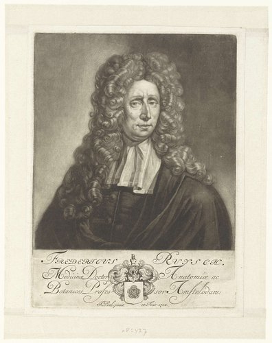 Portret van de arts en botanicus Frederick Ruysch