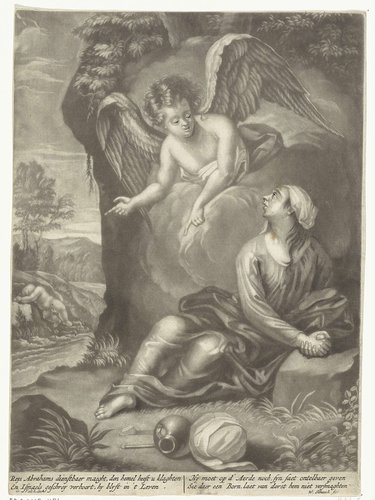 Hagar en Ismaël in de wildernis