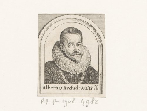 Portret van Albrecht aartshertog van Oostenrijk by Matthäus Merian (I)