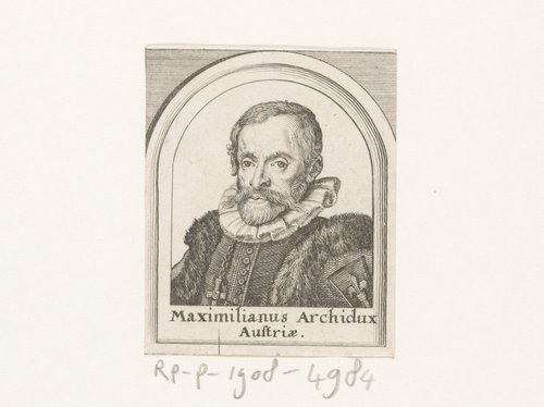 Portret van Maximiliaan III aartshertog van Oostenrijk by Matthäus Merian (I)