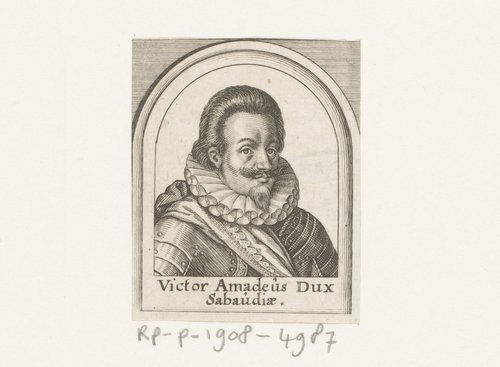 Portret van Victor Amadeus hertog van Savoye by Matthäus Merian (I)