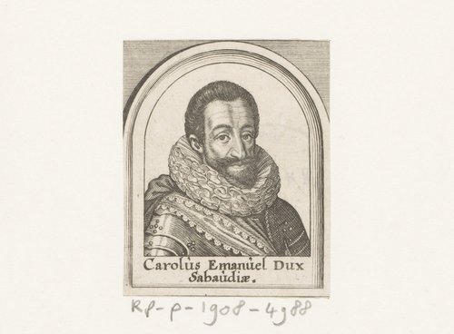 Portret van Karel I hertog van Savoye by Matthäus Merian (I)