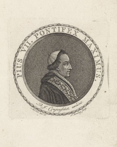 Portret van paus Pius VII