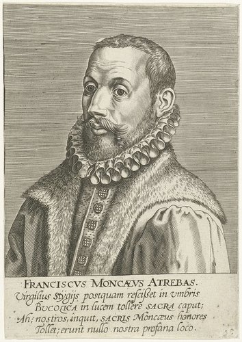 Portret van François de Monceaux by Philips Galle