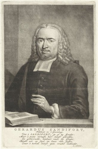 Portret van Gerardus Sandifort by Aert Schouman