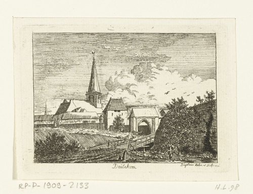 Gezicht op de Heezenpoort in Doetinchem