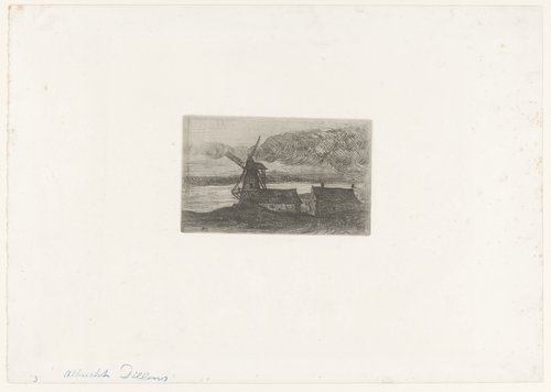 Molen en enkele huizen