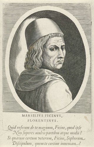 Marsilivs Ficinvs by Philips Galle