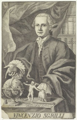 Portret van Vincenzio Sgrilli by Giovanni Canacchi