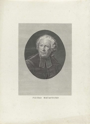Portret van librettist Pietro Metastasio