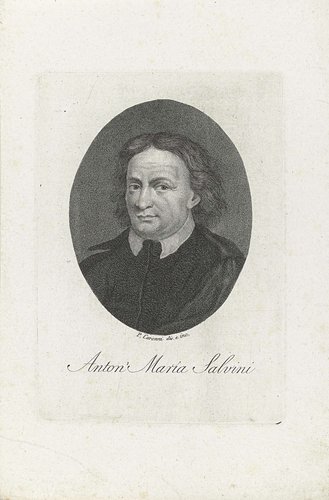 Portret van hellenist Anton Maria Salvini