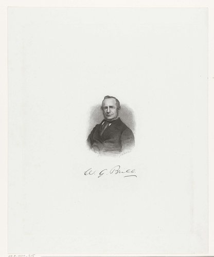 Portret van Willem Gerard Brill by Johannes Arnoldus Boland