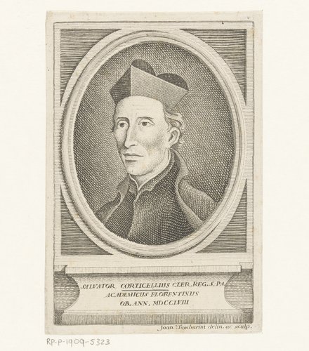 Portret van jurist Salvatore Corticelli by Giovanni Tamburini