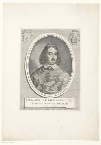 Portret van kardinaal Rinaldo d'Este